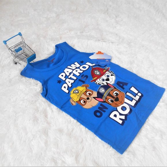 Nickelodeon Paw Patrol Tank Top Blue Boys Size 6 - Picture 3 of 12